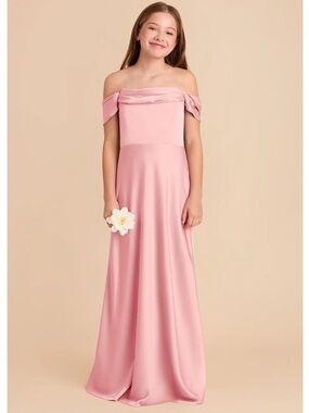 Birdy Grey Junior Mimi Dress Convertible in Bubblegum Pink Matte Satin